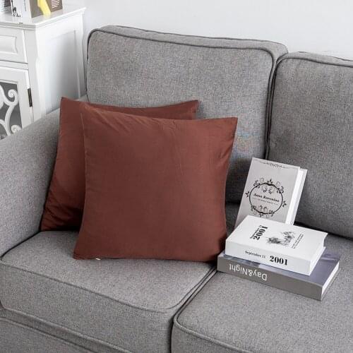 Linen Cushion Cover Throw Pillow Case Solid Colors Sofa Seat Home Decor Throw Pillow Case Soft Solid Colors Luxury Home Decor