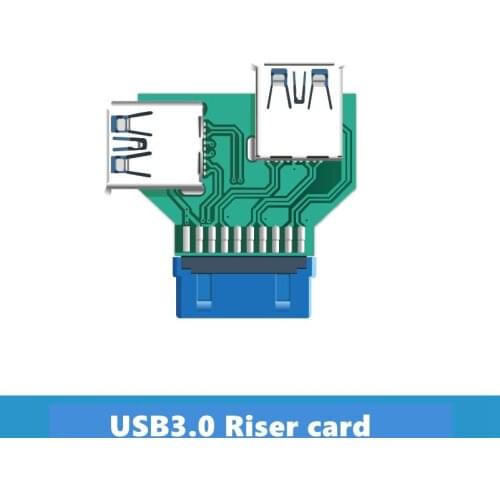 Motherboard 19-Pin USB3.0 Adapter Card 19Pin Adapter Card NAS BUilt-in Boot U Disk Adapter Card