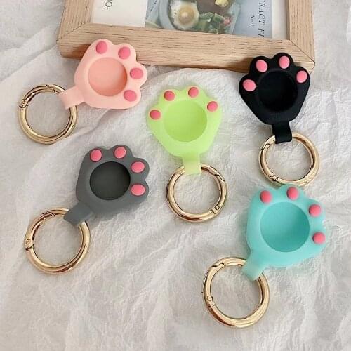 Cartoon Cute Case For AirTags Funny Paw Silicone Protection Anti-lost Protective case For Air Tags Locator Tracker Cover