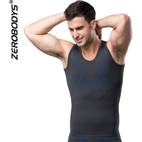 New bamboo carbon mens vest comfortable sweat-absorbent breathable six-color corset abdomen