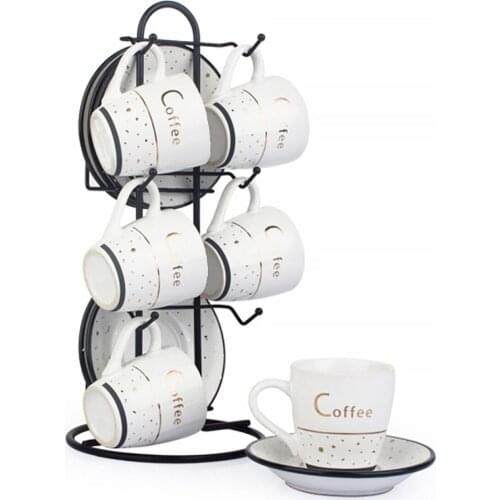 6'Lı Pattern Coffee Cup Set