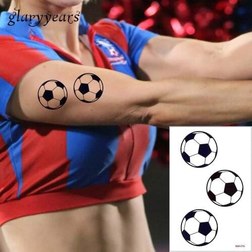 Glaryyears 5 Sheets World 2018 Cup Football Body Tattoo Designs Small Decal Sports Game Fans Temporary Tattoo Sticker Hot WM-215