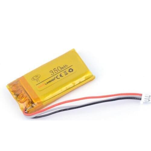 3.7V 350mAh Rechargeable li-Polymer battery For Xiaomi YI Smart Car DVR battery Driving recorder DVR GPS MP3 MP4 toys CP5/21/36