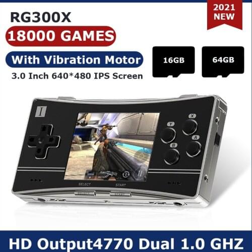 Handheld Game Console With Built-in Retro Games Mini Game The Best Gift For Children RG 300X For PS1/MD/FC/GB 2021 Latest