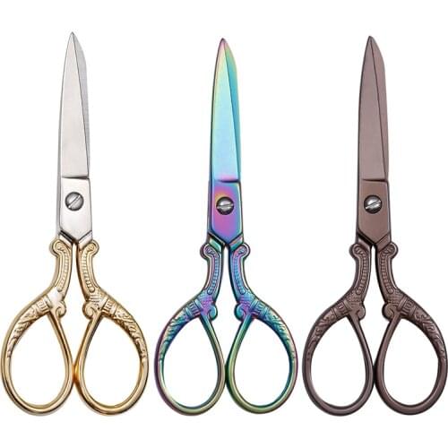 MIUSIE Retro Tailors Scissors Antique Design Embroidery Sewing Scissors for Needlework Tailor Shears DIY Hand Tools