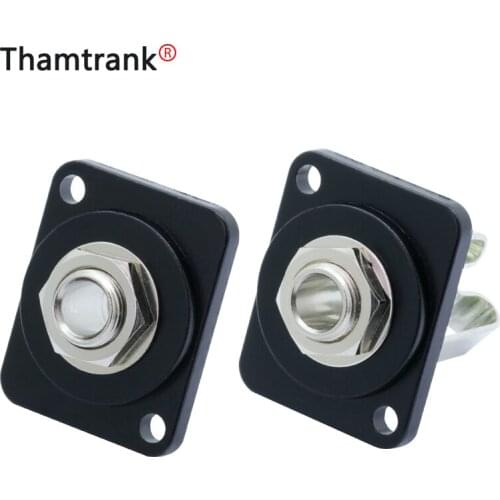 10PCS Professional Stereo Speaker Audio Jack 6.35mm 3 pole / mono Connector Female Socket Panel Mounted Wire Soldering Converter