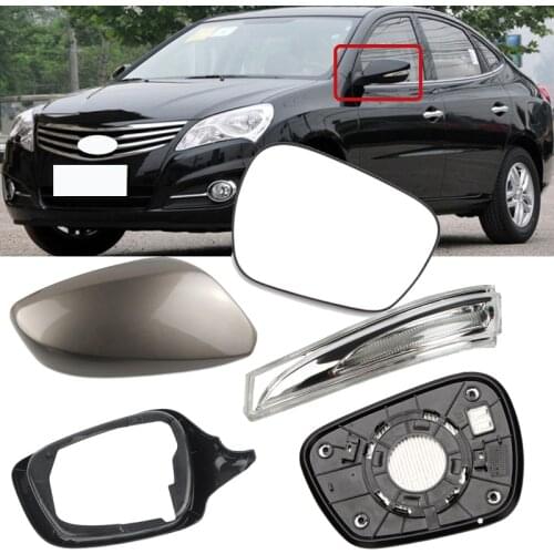 Roavia For Hyundai Elantra 2010-2015 Car Side Rear View mirror turn signal light lamp Rearview mirror Frame cover mirror lens