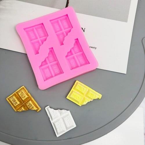 Chocolate block, silica gel mold, turning sugar, chocolate cake, decorative clay drop, fragrant candle plaster mold