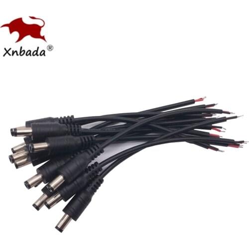 5.5mmx2.1mm Plug DC male or Female Cable Wire Connector For 3528 5050 LED Strip Light