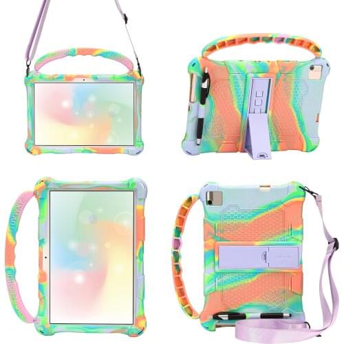 Silicon Case For Lenovo Tab M10 TB-X605F TB-X605L kids Soft Cover For Lenovo Tab P10 TB-X705L TB-X705F 10.1" Tablet Stand Case