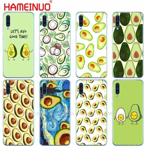 Silicon phone cover case for Samsung Galaxy S10 E PLUS A10 A20 A30 A40 A50 A70 A10E A20E M20 case bumper coque Cute Avocado Food