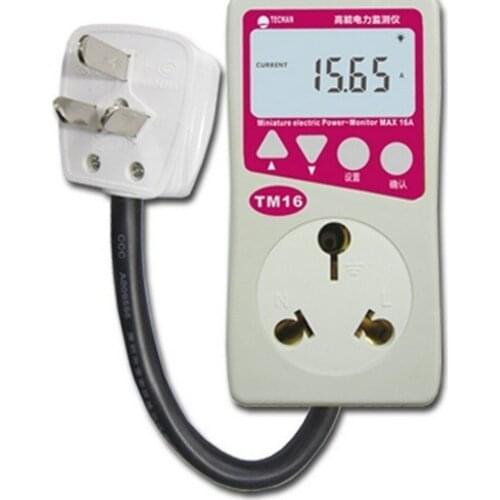 TM16 High Power Metering Socket Air Conditioner Water Heater Meter Electrical Analog Only 200V*16A*3520W