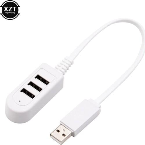1pc High Speed USB Gadget 3 Ports USB 2.0 Hub Extension Splitter for Laptop for PC for Computer for Charger