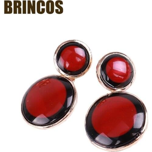 Gold earrings bohoindian jewelry korean big statement bohemian drop aliexpress 2019 dangle geometric fashion vintage ethnic star