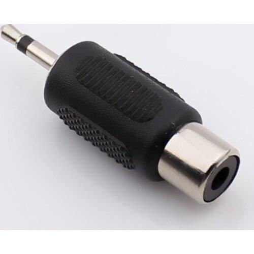 2pcs RCA Female Audio Socket to 2.5mm 2 Pole Mono Male Plug AV Adapter Connector For Microphone