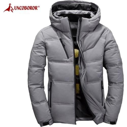 2020 Winter Down Jacket Men White Duck Down Parka Hooded Coat Thick Thermal Warm Outwear Puffy Windbreaker Jacket Doudoune Homme