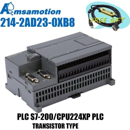 Amsamotion CPU224XP S7-200CN PLC DC/DC/DC 14 Input 10 Output 6ES7 214-2AD23-0XB8 Transistor Output Digital Input PLC