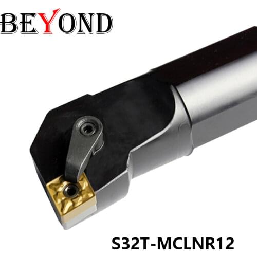 BEYOND MCLNR S32T-MCLNR12 S32T-MCLNL12 32mm lathe Internal Turning ToolHolder Carbide inserts CNC Boring Bar CNMG120404 300mm L