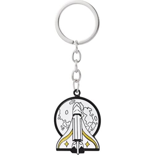 The Last Of Us 2 Keychain Hot Game Jewelry The Last Of Us Ellie Rocket Spaceship Firefly Logo Key Chain Men Cosplay Gifts