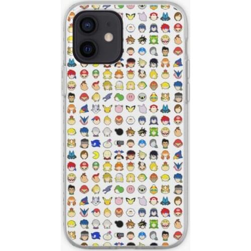 Super Smash Bros Ultimate Stock Icons Phone Case for iPhone 11 12 13 Pro Max Mini 5 5S SE 6 6S 7 8 Plus X XS XR Max TPU Fashion