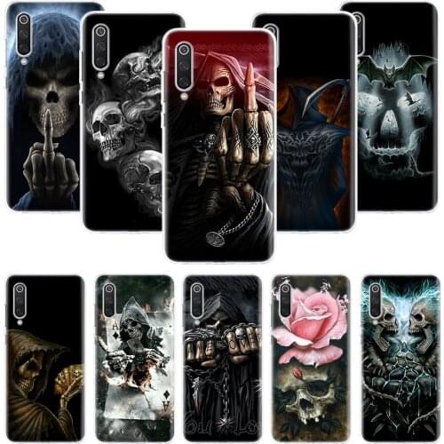 Grim Reaper Skull Skeleton Case for Xiaomi Redmi Note 10 9 9S 8 7 6 8T 8A 7A 6A S2 K30 K20 MI 9 8 CC9 F1 Lite Pro Soft TPU Phone