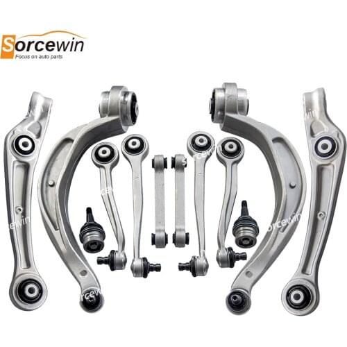Suspension Parts 10Pc Control Arm Front Left Upper Ball Joint 8K0407509A 8K0 407 510A for AUDI A4 A5 A6 A7 Sportback Avant Q5