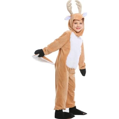 Childrens Day Costume Christmas Cosplay Plush Animal Play Elk Reindeer Cute Warm Girl Cerformance costume Gifts