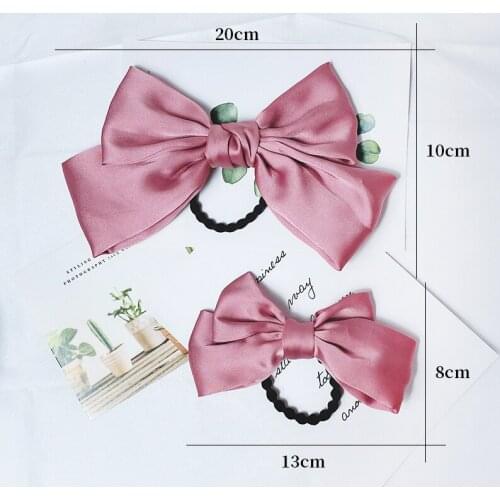 Two Packs Parent-Child Bow Hair Accessories Fashion Simplicity Lovely Girl Decoration Four Seasons Family Mother Korean Style