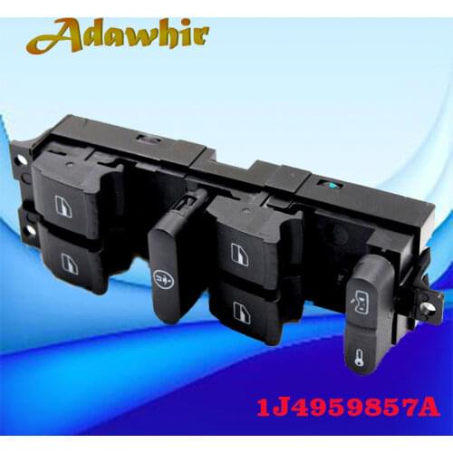 For Skoda Fabia Octavia Superb Volkswagen Jetta Golf Passat Power Window Master Switch 1J4959857A 1J4959857C 1J4959857B