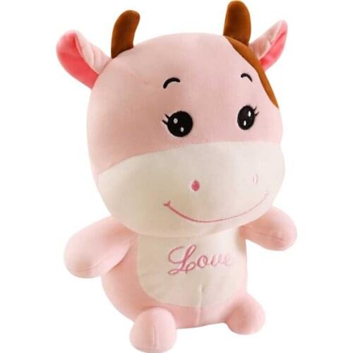 Creative Dairy Cow Sleeping Holding Girls Plush Toys Childrens Birthday Gifts Cute Cloth Doll Pillow