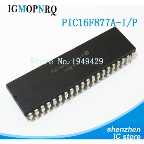 2pcs PIC16F877A-I/P PIC16F877A 16F877A DIP40 Enhanced Flash Microcontrollers new