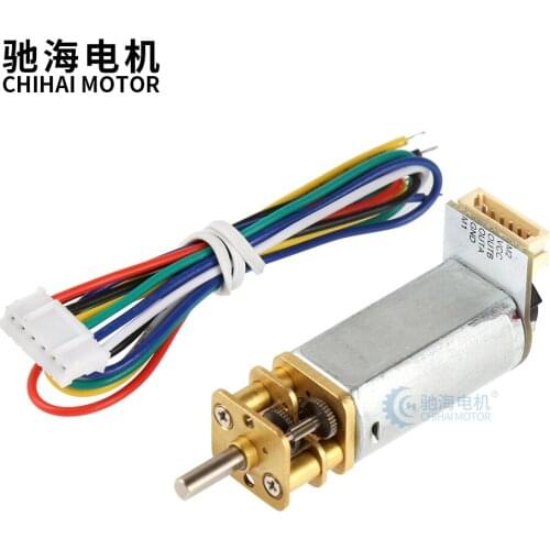 Chihai motor CHF-GM13-050SHV 13mm DC12V 6V dc geared motor with encoder for robot