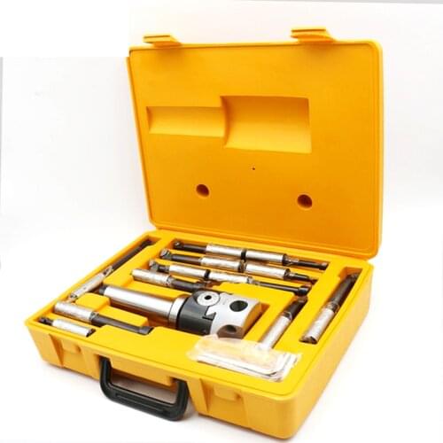 Boring tool set MT4 taper, F1-18 75mm boring head with MT4 shank and 12pcs 18mm boring bars, boring head set