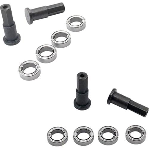 RC Front Wheel Axle with Bearing for Replacement Car Model WPL D12