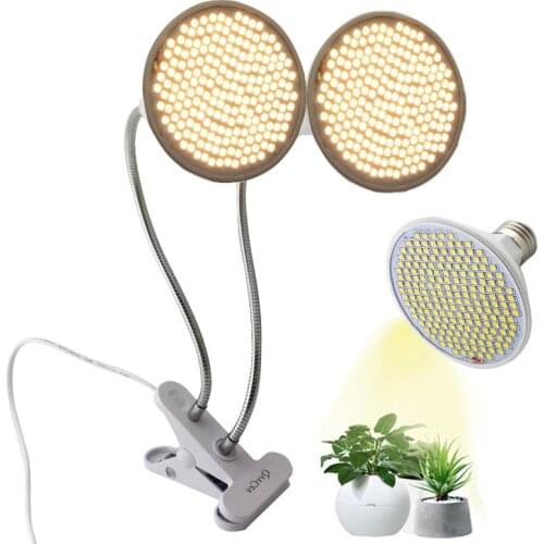 Full Spectrum sunlight vegs cultivo Phyto Lamp 200 LED plant Grow light Flower home growbox indoor Clip Fitolamp phytolamp