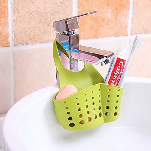 Portable Sink Shelf Soap Sponge Drain Rack Storage Basket Bag Faucet Holder Sink Kitchen Accessories