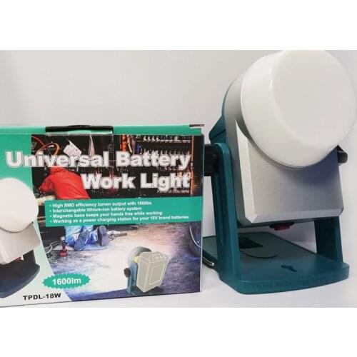 Portable 18W LED Lamp For Makita For DeWalt For Milwaukee For Bosch 18V 20V Li-ion Battery Electric Tool Emergency Lighting