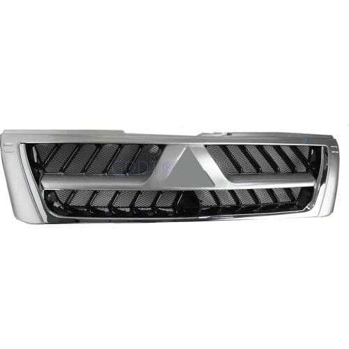 1 Piece Front Bumper Grille for Pajero V73 V75 V77 Bumper Net for Montero 2003-2006 with Painting White or Silver