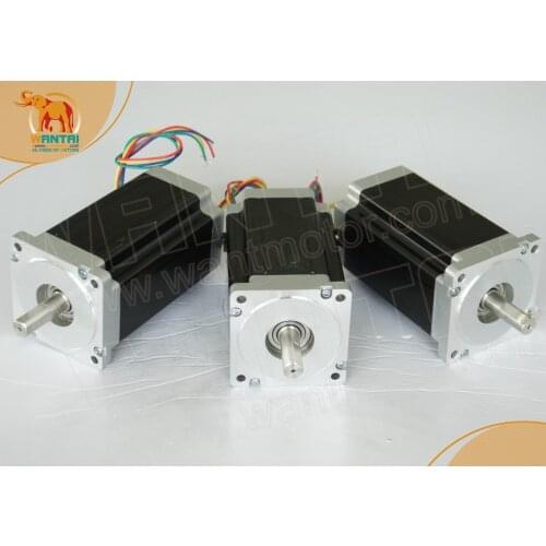 Cheap, Super Deal, Great Offer)3 PCS WT85STH118-6004A NEMA34 WANTAI STEPPER MOTOR 1232OZ-IN,5.6A,118mm,4leads, bipolar