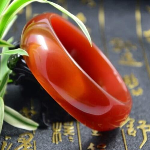Wide cuff NATURE sardonyx BEAUTIFUL women sweet red charm agate bangle bracelet luck