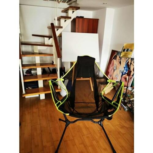 Aluminum alloy Cradle Swing leisure beach folding chair balcony outdoor performance