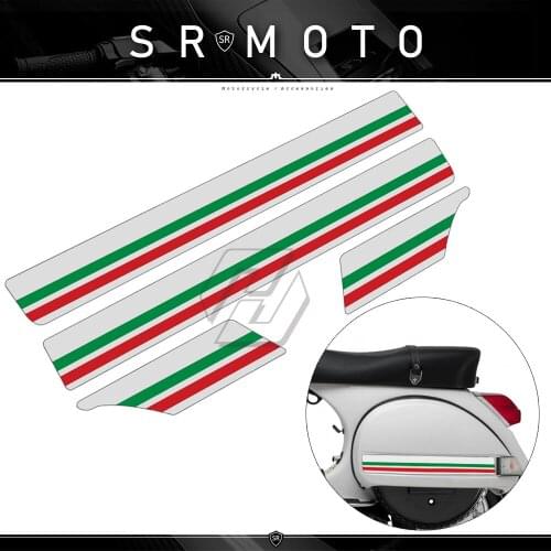 Motorcycle Side Panel Reflective Stickers Case for Vespa PX T5 Scooter-5 Decal