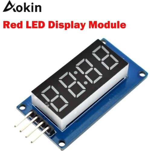 TM1637 4 Bits Digital LED Display Module diy For arduino 7 Segment 0.36 Inch Clock RED Anode Tube Four Serial Driver Board Pack