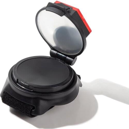 Bicycle Rear View Mirror with Light Bicycle Reflector Rotatable 360 USB Rechargeable Night Vision Light