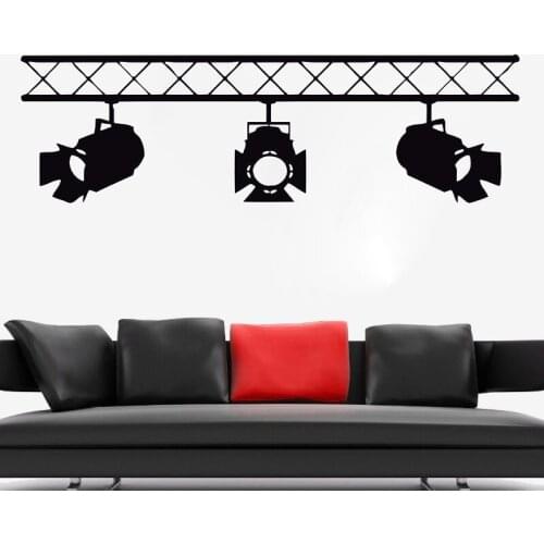Vinyl Wall Decal Wall Art Mural Removable Wall Sticker Cinema Rampe Spot Decor Package PVC Single-piece Pattern Europe 4244