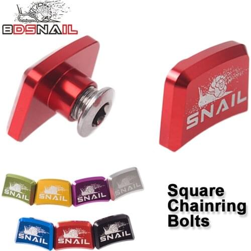 SNAIL MTB Bicycle Chainwheel Screws 7075 Aluminum Alloy Single Chainring Bolts Road Mountain Bike Disc Screws for Crankset