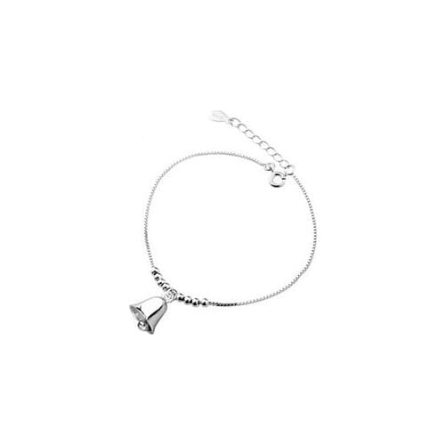 New 2016 Hot Sell Fashion Lucky Bells Design 925 Sterling Silver Anklets for Women Wholesale Jewelry Gift