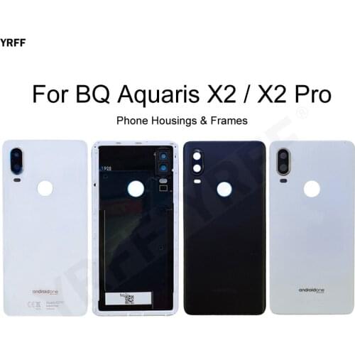 Hard Plastic Phone Housings Frames For BQ Aquaris X2 Pro Battery Back Cover Door Housing Cases For BQ X2 Accessories
