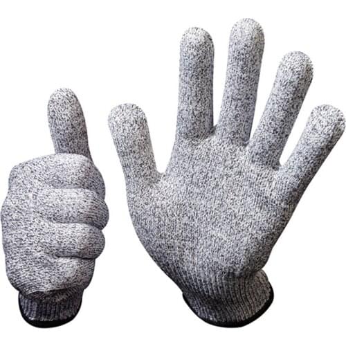 New 1 Pair Protective Anti Cutting Gloves HPPE Hand Gardening Gloves Food Grade Gloves High Performance Level 5