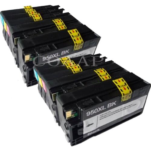 10PK Compatible HP 950xl 951xl Replacement Ink Cartridges for OfficeJet Pro 8640 8630 8600 8100 8615 276dw 251dw Printer